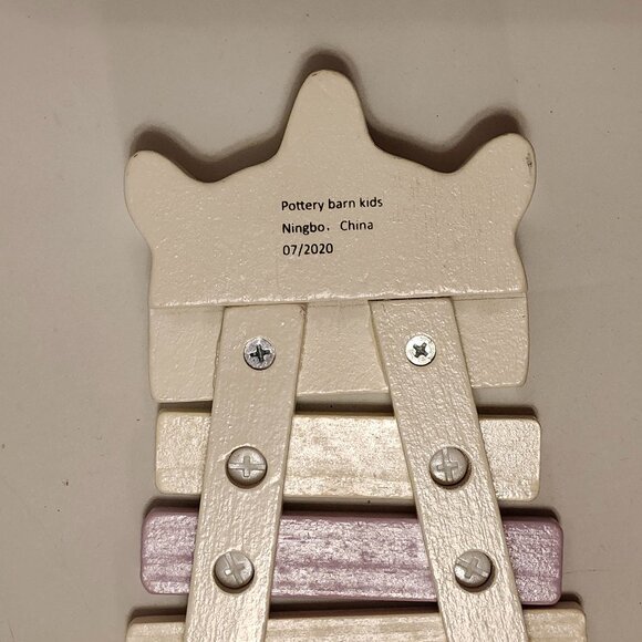 ADORABLE SWEET UNICORN XYLOPHONE Pottery Barn Kids Pastel WOODEN - Picture 3 of 3